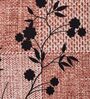 Beige Floral 180 TC Polyester Double Size Bedsheet With 2 Pillow Covers