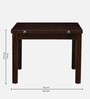 Athinai Sheesham Wood 4 To 8 Seater Dining Table In Scratch Resistant Provincial Teak Finish With Expandable Top