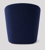 Aron Velvet Low Back Lounge Chair In Navy Blue  Colour