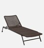 Arona Aluminium Lounger in Dark Brown Colour