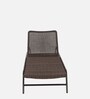 Arona Aluminium Lounger in Dark Brown Colour