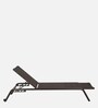 Arona Aluminium Lounger in Dark Brown Colour
