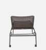 Arona Aluminium Lounger in Dark Brown Colour
