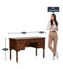 Arpino Sheesham Wood Writing Table In Honey Oak Finish