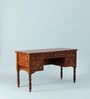 Arpino Sheesham Wood Writing Table In Honey Oak Finish