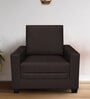 ARRA Alvis Leatherette 1 Seater Sofa  In  Brown Colour