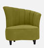 Velma Velvet 1 Seater Accent Chair In Moss Green Colour