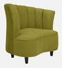 Velma Velvet 1 Seater Accent Chair In Moss Green Colour