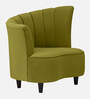 Velma Velvet 1 Seater Accent Chair In Moss Green Colour