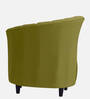 Velma Velvet 1 Seater Accent Chair In Moss Green Colour