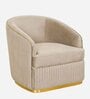Victoria Velvet 1 Seater Sofa In Beige Colour