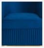 Victoria Velvet 1 Seater Sofa In Blue Colour