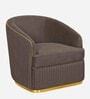 Victoria Velvet 1 Seater Sofa In Brown Colour