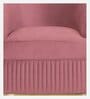 Victoria Velvet 1 Seater Sofa In Onion Pink Colour
