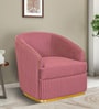 Victoria Velvet 1 Seater Sofa In Onion Pink Colour