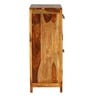 Arrata Solid Wood Shoe Cabinet In Natural Teak Finish