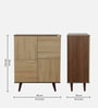 Arrive Cabinet in Columbian Wallnut & Brentwood Teak Finish