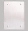 Stainless Steel Silver 3 Compartment Single Door Bathroom Cabinet With Mirror (L: 16, W: 5, H: 22 Inches)