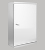 Stainless Steel Silver 2 Compartment Bathroom Cabinet With Mirror (L: 12, W: 5, H: 18 Inches)