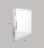 Stainless Steel Silver 4 Compartment Bathroom Cabinet With Mirror (L: 22, W: 5, H: 24 Inches)