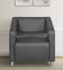 Nilkamal Arrow Leatherette 1 Seater Sofa in Black Colour