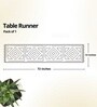 Arrowhead Handwoven Cotton Striped Pattern Heat Resistant Anti Skid Washable Black & Red 6 Seater (14x72inches) Table Runner for Dining Table
