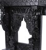 Solid Wood Jharokha in Black Colour