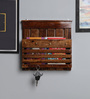 Brown Solid Wood Key Holder