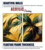 Art Of Leaves Acrylic Art Framed Art Panel (Set Of 2)