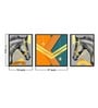 Art Street Abstract Black Horse 3 Canvas Set Art Print Painting for Home D cor