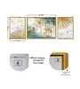 Art Street Abstract Golden Dandelions 3 Canvas Set Art Print Painting for Home D cor
