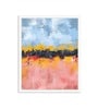 Art Street Canvas Painting Black Floral Theme Wall Art Painting with Wooden Frame
