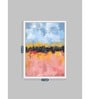 Art Street Canvas Painting Black Floral Theme Wall Art Painting with Wooden Frame