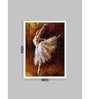 Art Street Canvas Painting Blue & Pink Abstract Theme Wall Art Painting with Wooden Frame