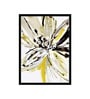 Art Street Canvas Painting Blue & Yellow Abstract Theme Wall Art Painting with Wooden Frame