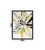 Art Street Canvas Painting Blue & Yellow Abstract Theme Wall Art Painting with Wooden Frame