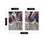 Art Street Canvas Painting Blue Color Floral Theme Wall Art Painting
