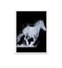 Art Street Canvas Painting Horse Wall Art Painting with Wooden Frame