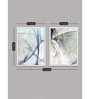 Art Street Canvas Painting Set of 2 Black & White Portrait Theme Wall Art Painting with Wooden Frame