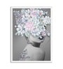 Art Street Canvas Painting Set of 2 Lady Portrait Wall Art Painting with Wooden Frame