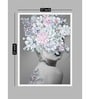 Art Street Canvas Painting Set of 2 Lady Portrait Wall Art Painting with Wooden Frame