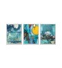 Art Street Canvas Painting Set of 3 Wall Arts Blue Nature Theme Canvas Art Wall Paintings