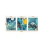 Art Street Canvas Painting Set of 3 Wall Arts Blue Nature Theme Canvas Art Wall Paintings