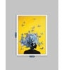 Art Street Canvas Painting Yellow & White Floral Theme Wall Art Painting with Wooden Frame