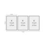 Art Street Canvas Paintings Set of 3 Red & Grey Color Abstract Theme Wall Art Paintings