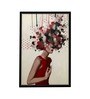 Art Street Cranberry Red Flower Girls Canvas For Living Room Home D cor