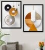 Decorative Images Gold Canvas Framed Wildlife Art Print Set of 2