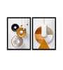Decorative Images Gold Canvas Framed Wildlife Art Print Set of 2