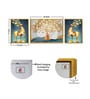 Art Street Deer White Auspicious Tree 3 Canvas Set Art Print Painting for D cor