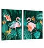 Art Street Flamingo WALL ART Stretched Canvas Set of 2 Painting for home decor